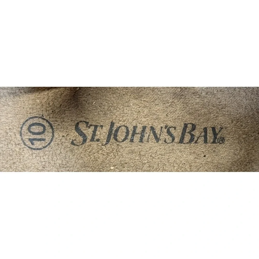St Johns Bay Mens Brown Sport Hiking Sandals 016-6203 Size 10M‎ Hook Loop Straps